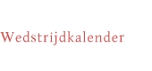 Wedstrijdkalender